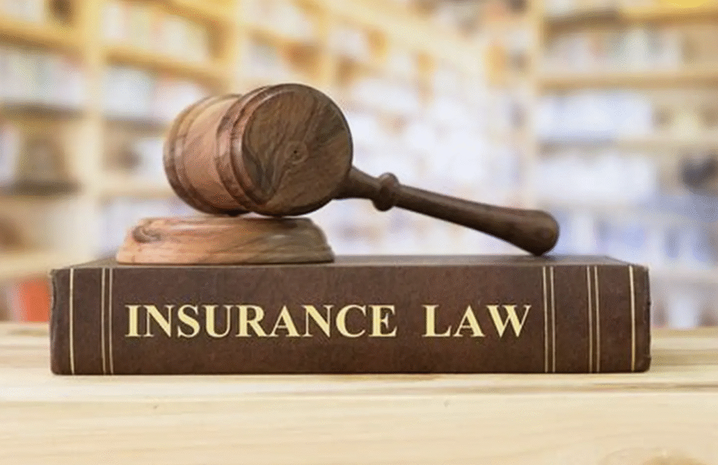 Insurance Law Books Gavel